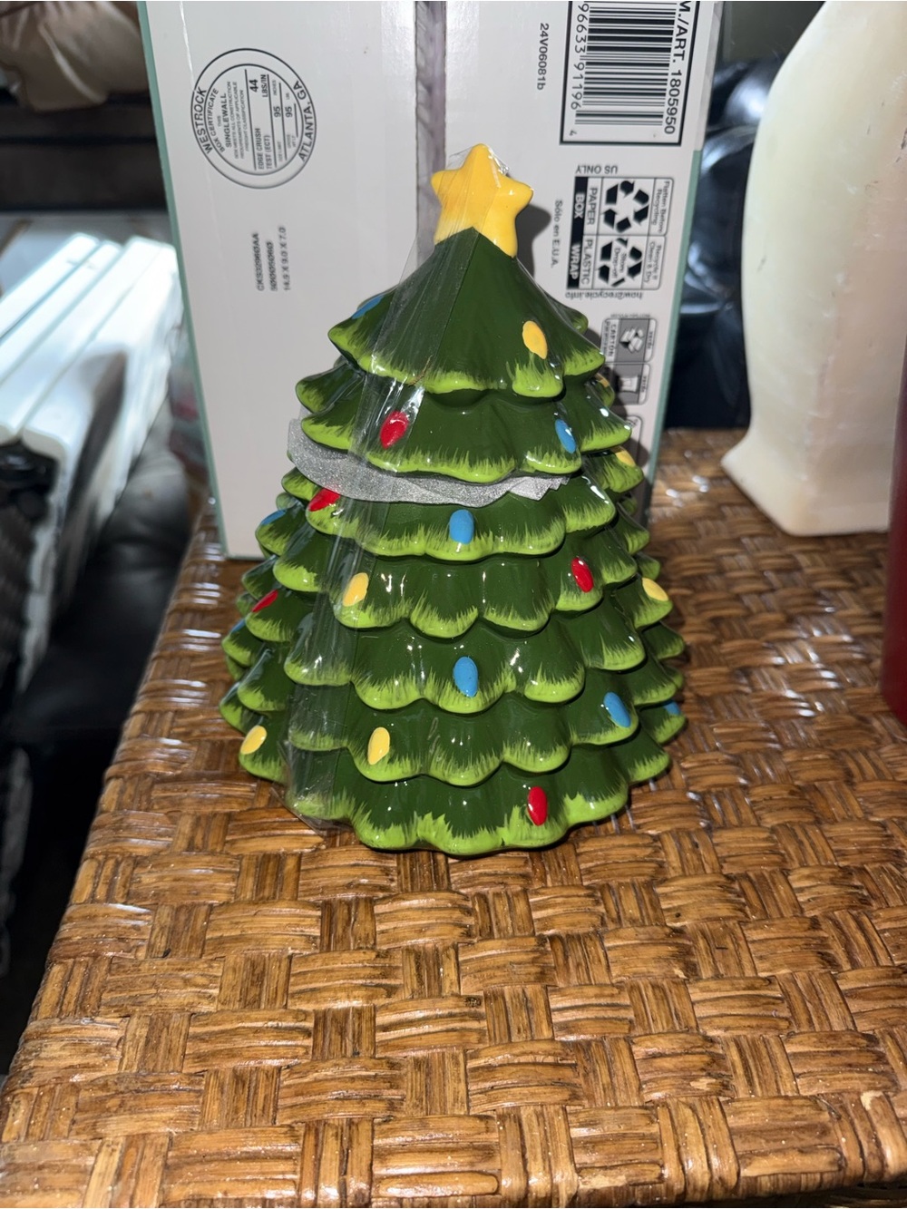 Nostalgic Christmas tree cookie jar
